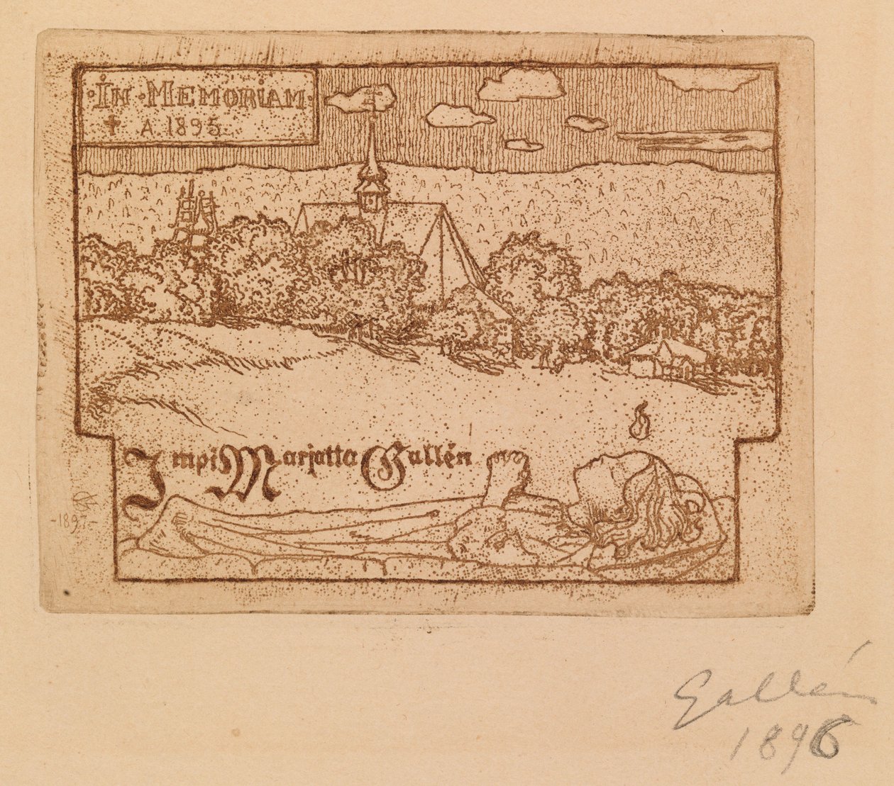 Zonder titel door Akseli Gallen-Kallela