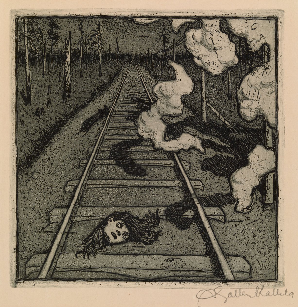 Zonder titel door Akseli Gallen-Kallela