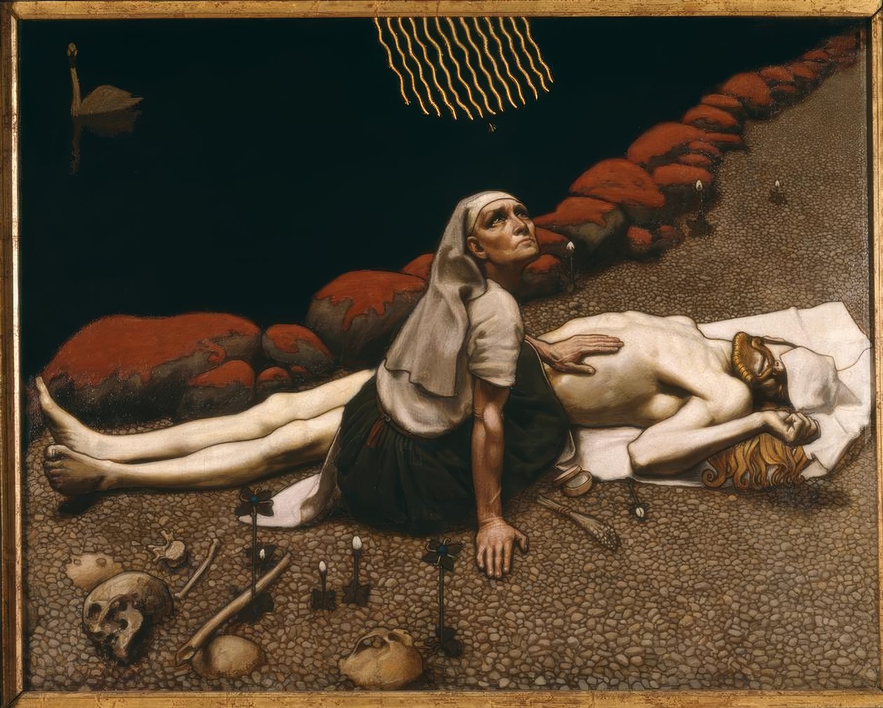 A. Gallen-Kallela, moeder van Lemminkäinen door Akseli Gallen Kallela