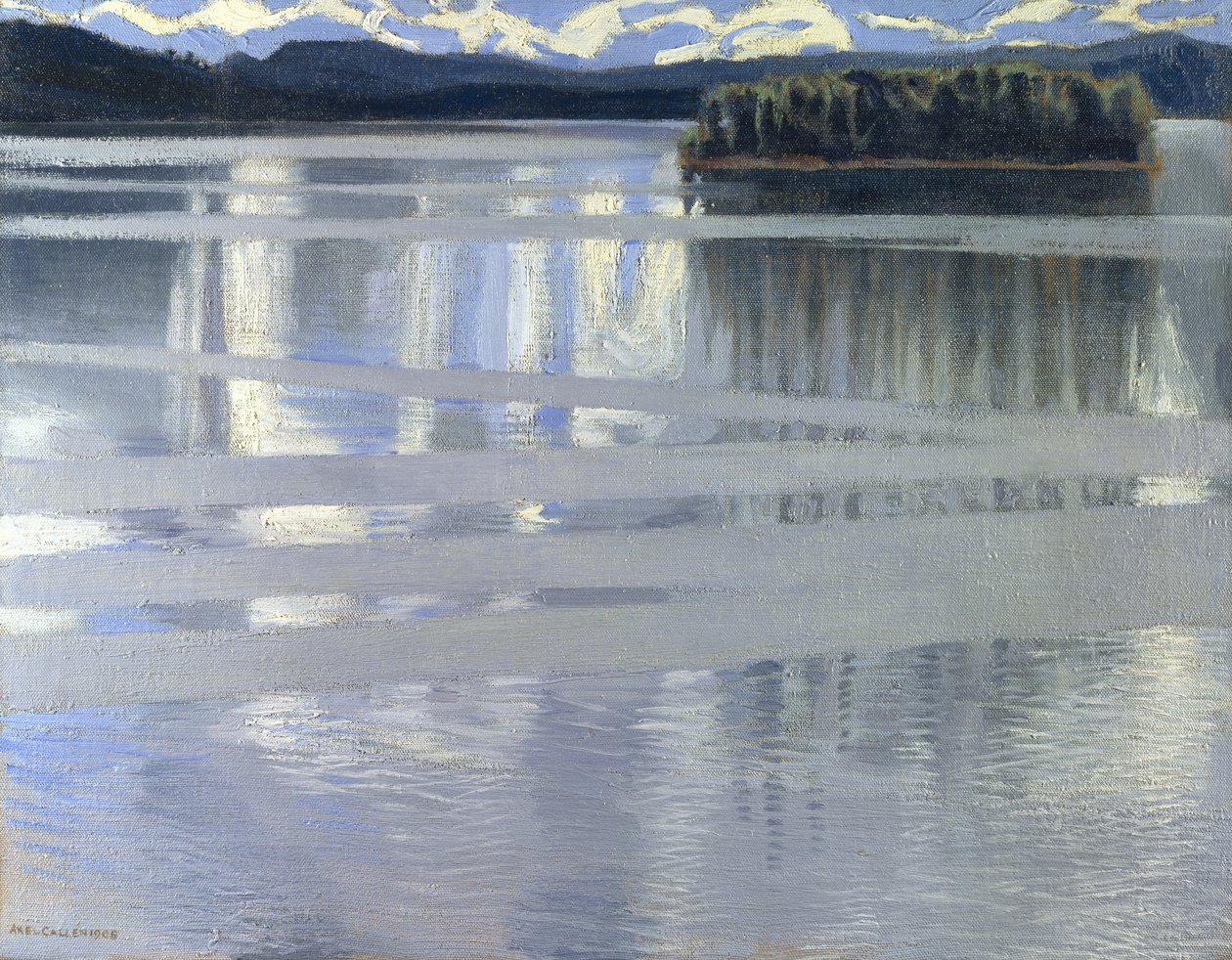 Meer Keitele door Akseli Valdemar Gallen Kallela