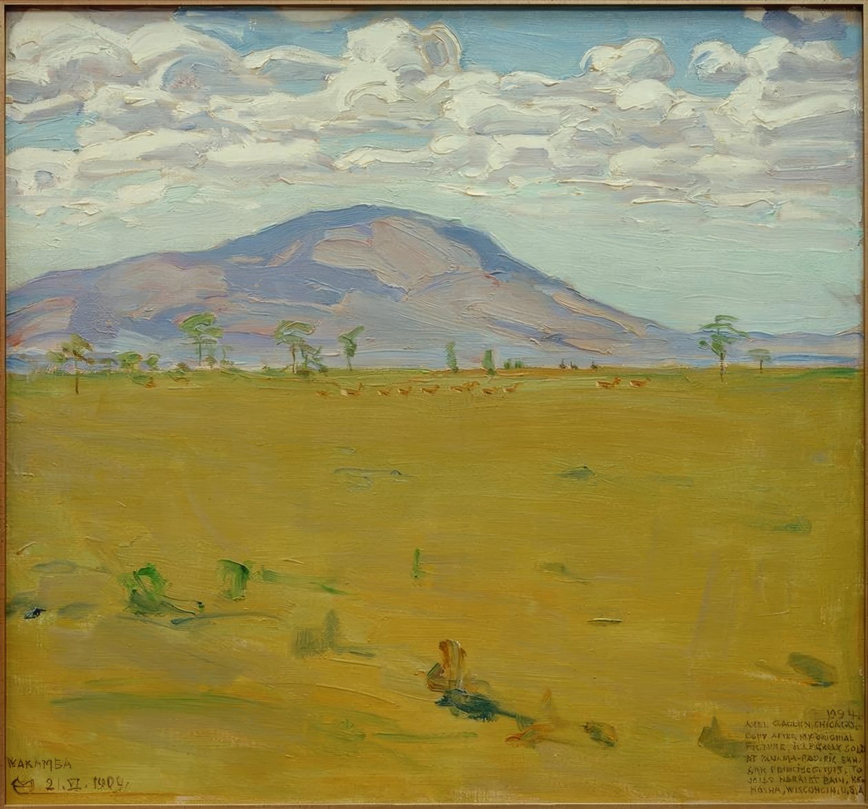 Mount Kenya - Wakamba Vlakte door Akseli Valdemar Gallen Kallela