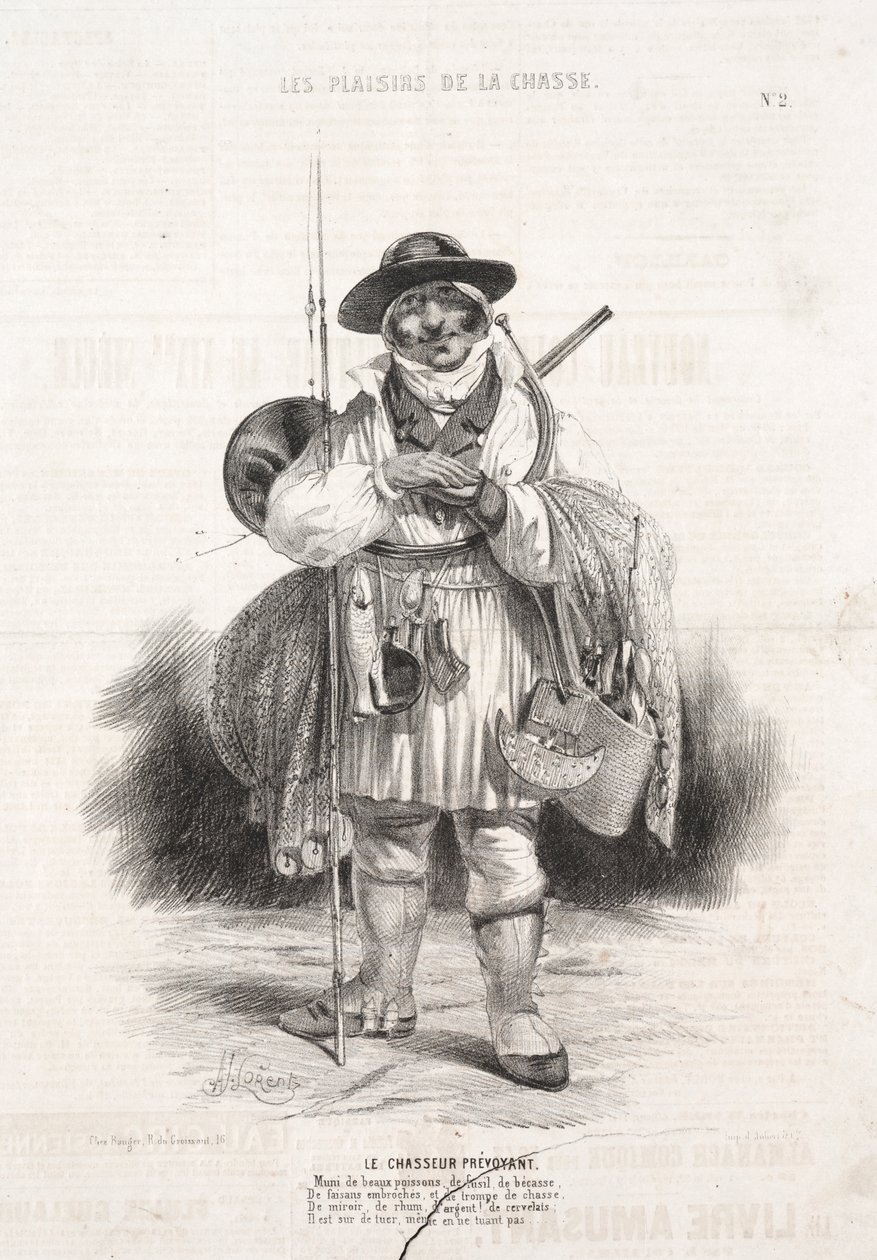 De Plezieren van de Jacht: De Voorzichtige Jager door Alade Joseph Lorentz