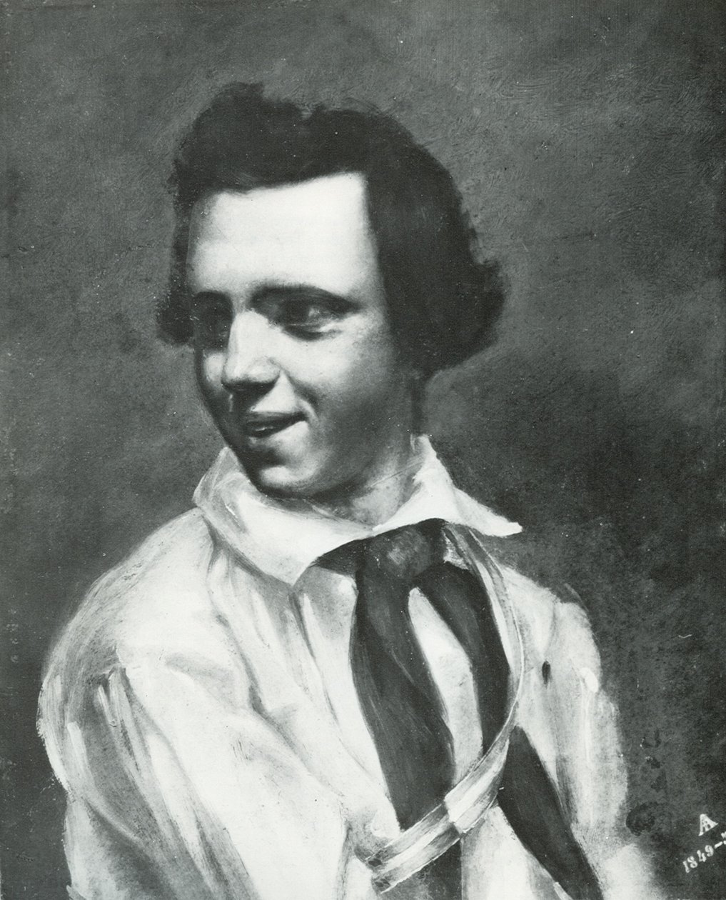 Albert Anker als Zofinger student door Albert Anker
