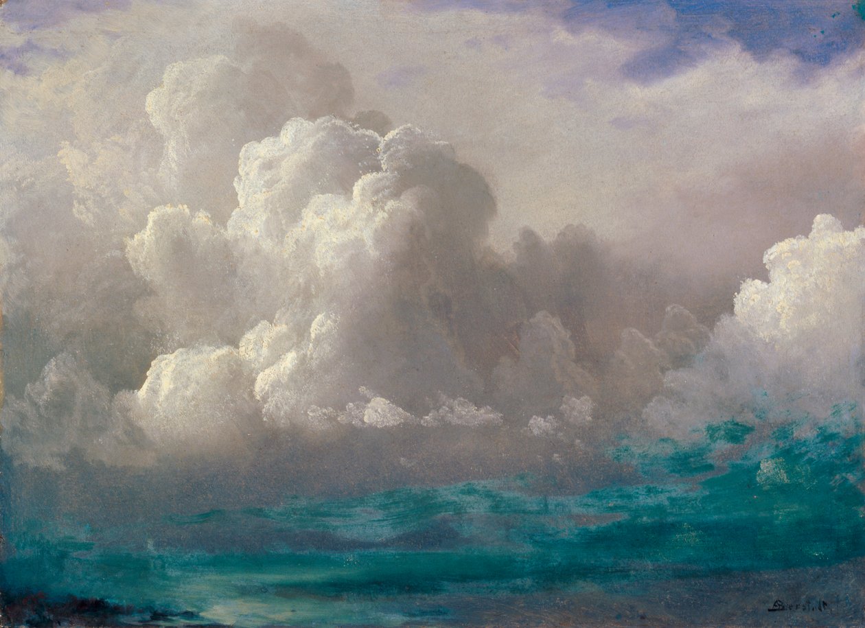 Stormwolken door Albert Bierstadt