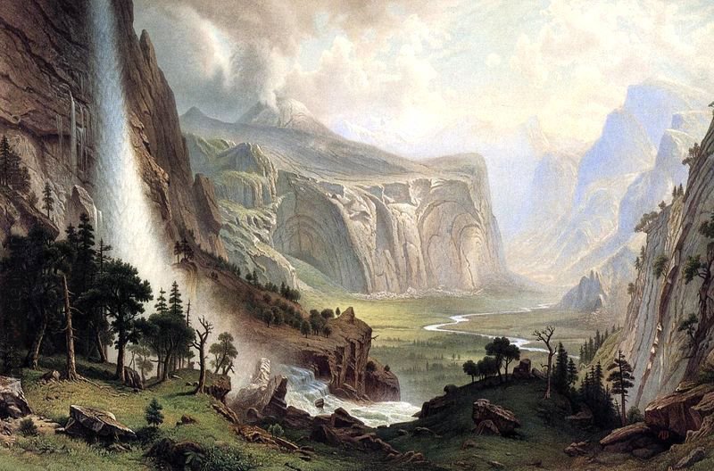 De koepels van Yosemite door Albert Bierstadt