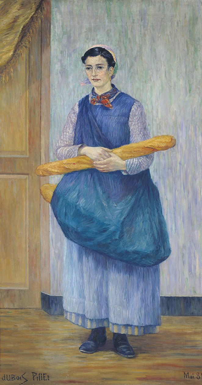 Dame die brood draagt, 1889 door Albert Dubois Pillet