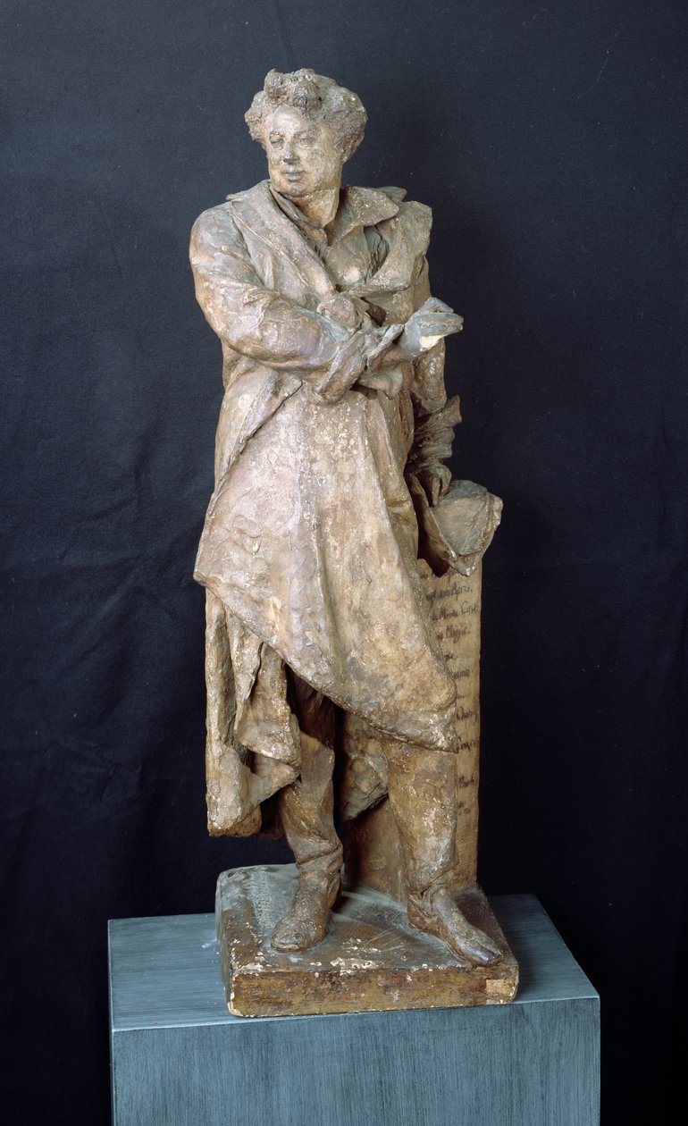 Standbeeld van Alexandre Dumas Pere (1802-70), c.1883-87 door Albert-Ernest Carrier-Belleuse