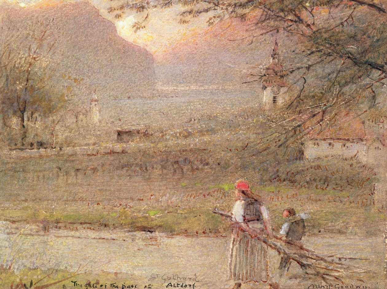 Altdorf door Albert Goodwin