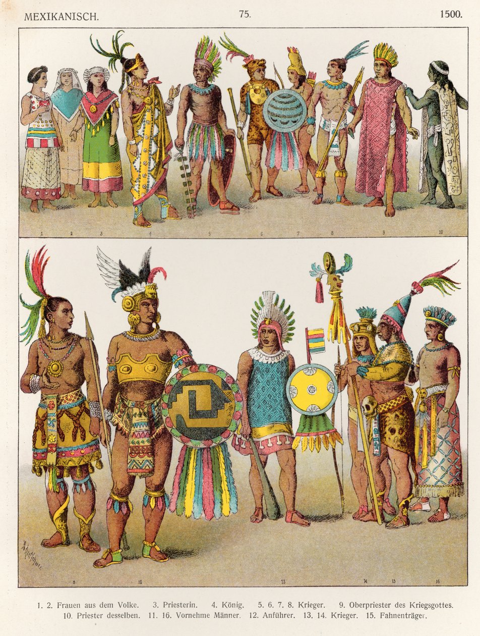 Mexicaanse kleding, c.1500, uit 