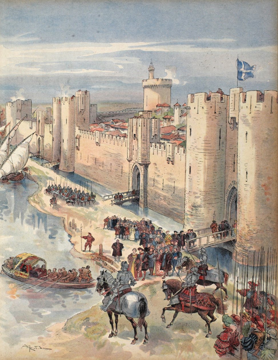 Interview van Aigues-Mortes, illustratie uit 