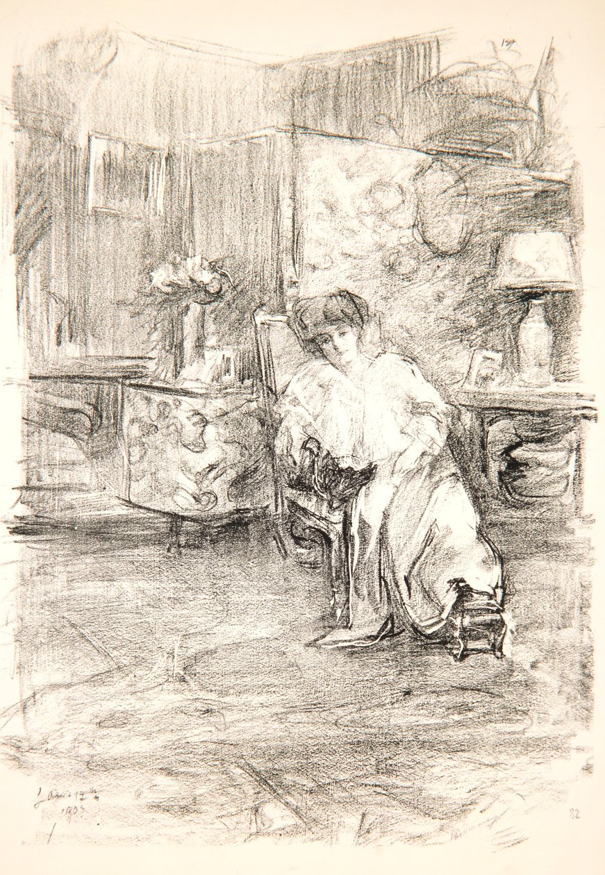 Interview, Ferby Lodge, 1905 door Albert de Belleroche