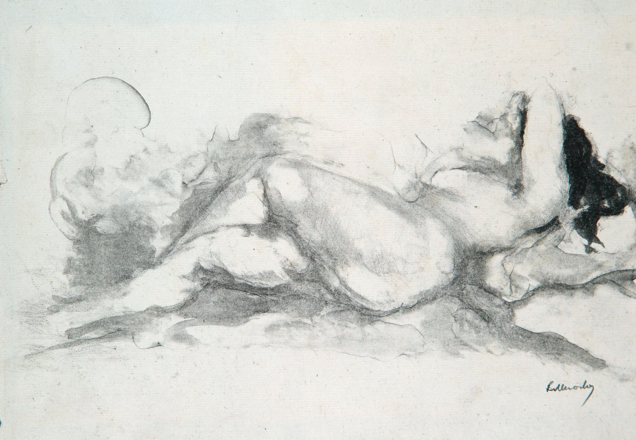 Naakt in bed door Albert de Belleroche