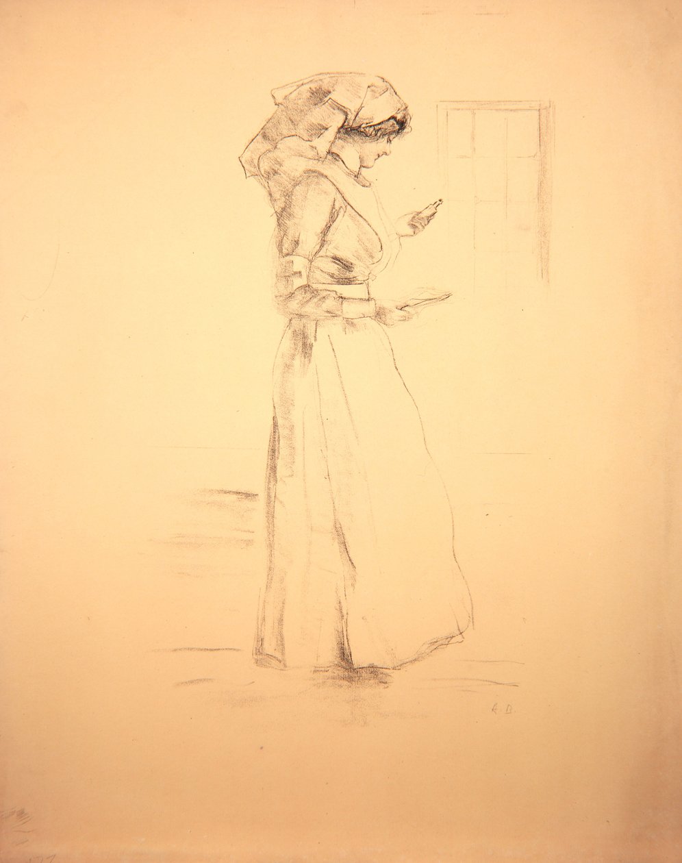 De Verpleegster, 1916 door Albert de Belleroche