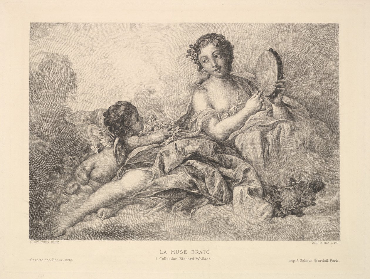 De Muze Erato, 1890 door Albert Ardail