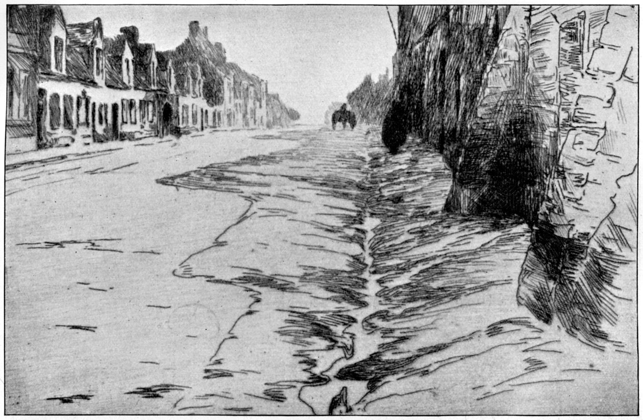 La Grande Rue, Vlaanderen, 1898 door Albert Baertsoen