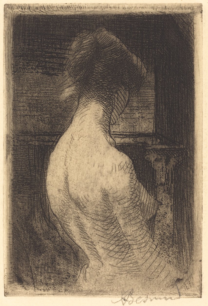 Achterkant van een Vrouw (Dos de Femme) door Albert Besnard