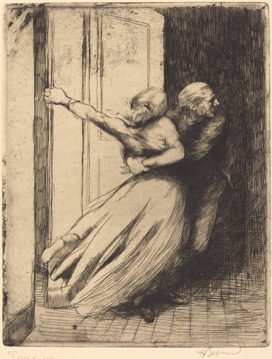De Verkrachting (Le Viol) door Albert Besnard