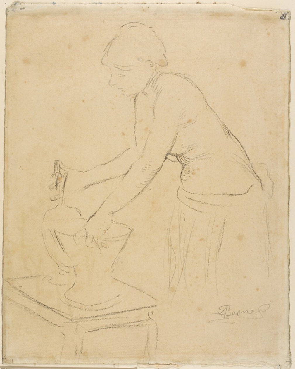 Vrouw bij Haar Toilette door Albert Besnard