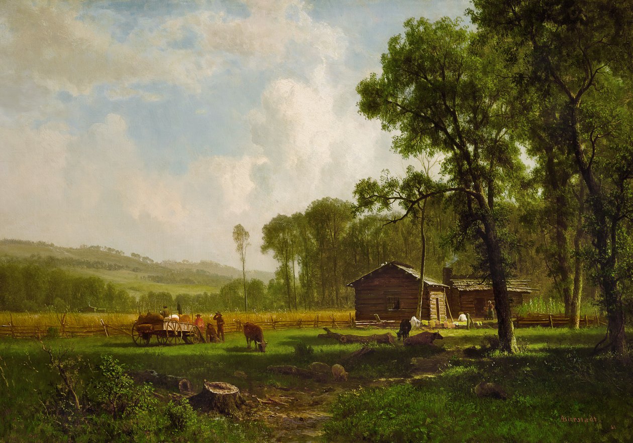 Vroege kolonisten door Albert Bierstadt
