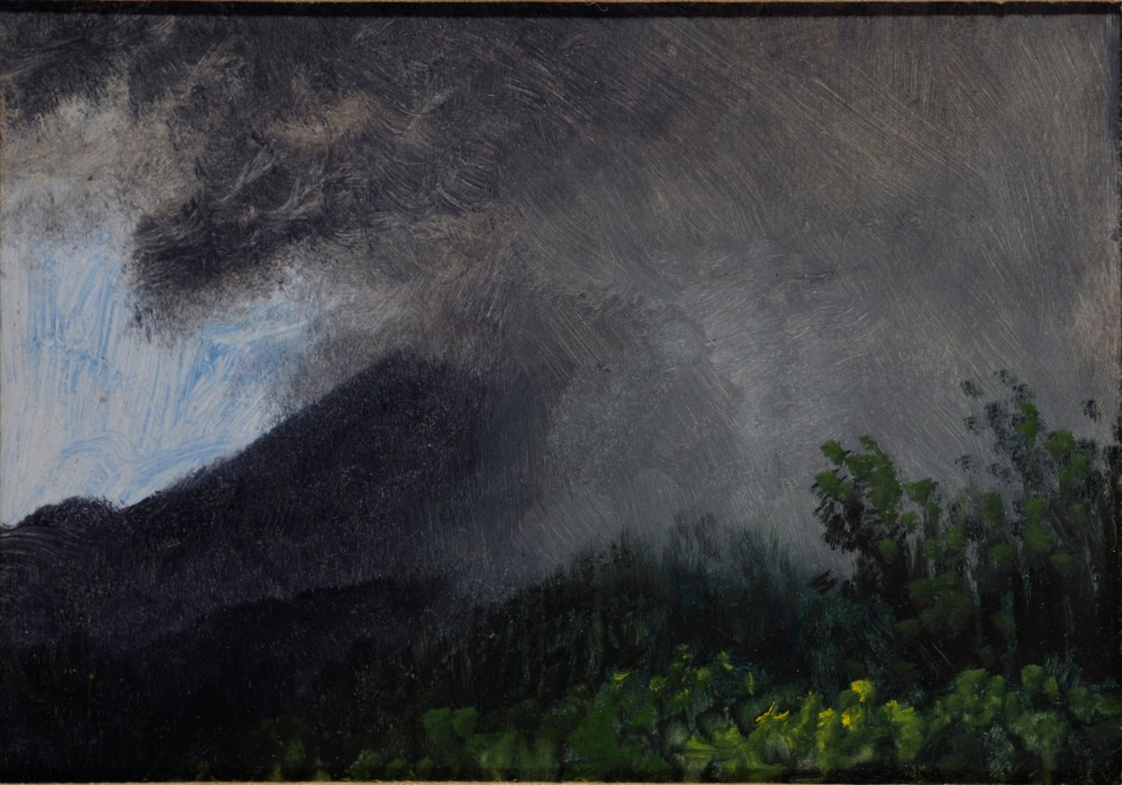 Een naderende storm door Albert Bierstadt
