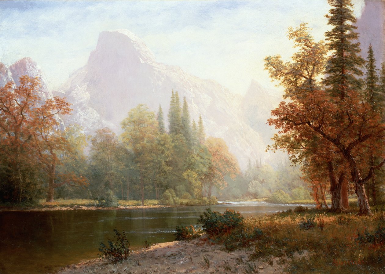 Half Dome, Yosemite door Albert Bierstadt