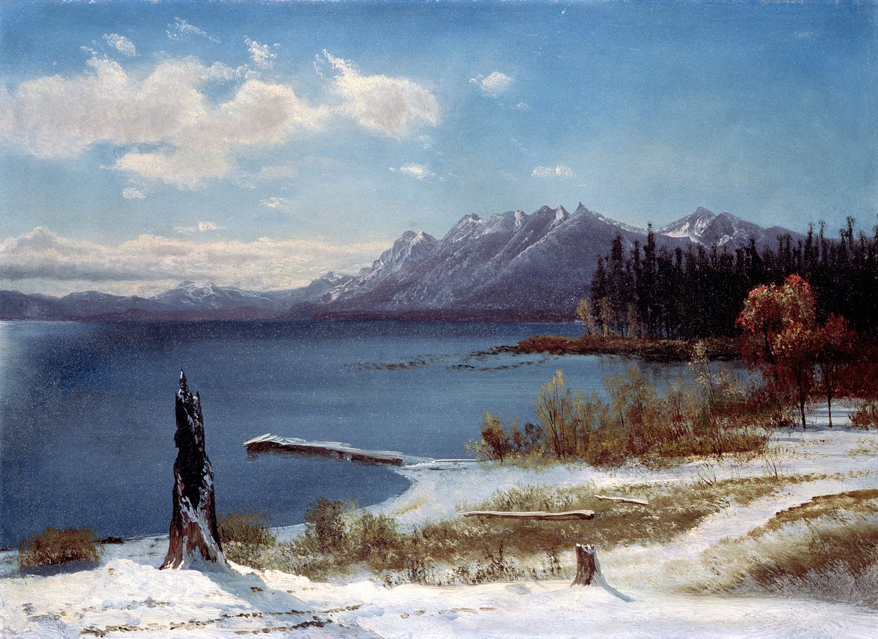 Lake Tahoe door Albert Bierstadt