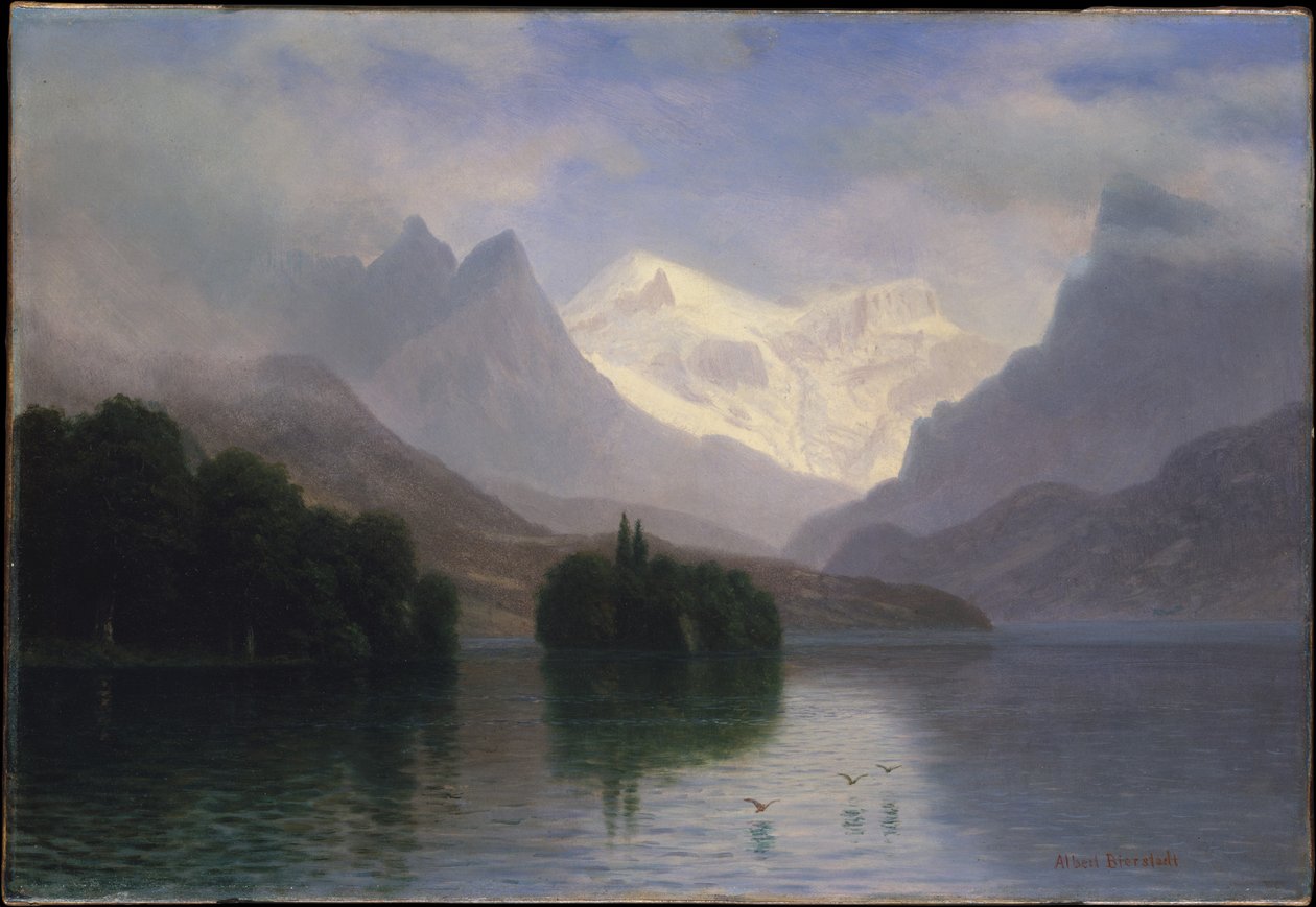 Berglandschap door Albert Bierstadt
