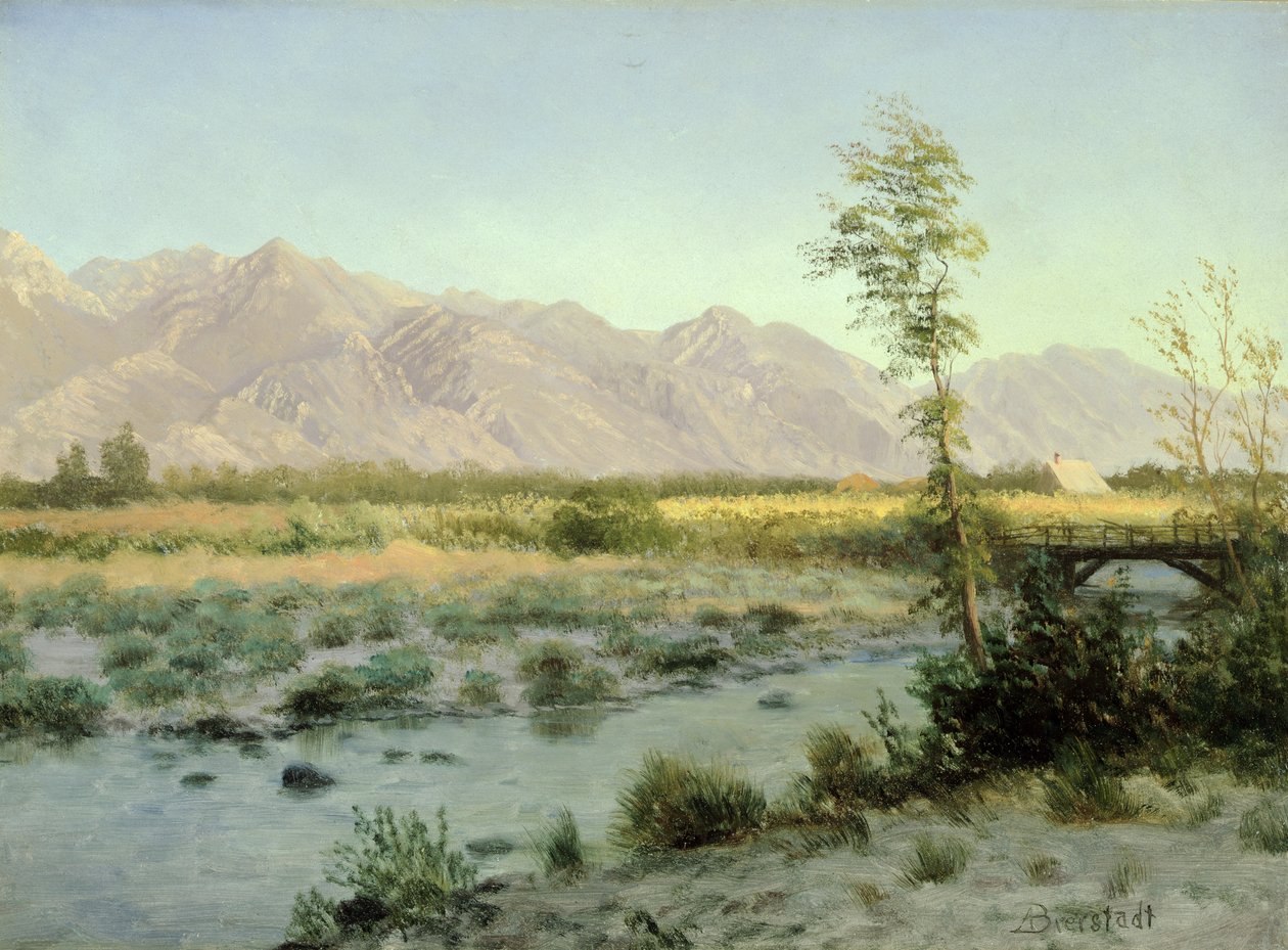 Prairielandschap door Albert Bierstadt