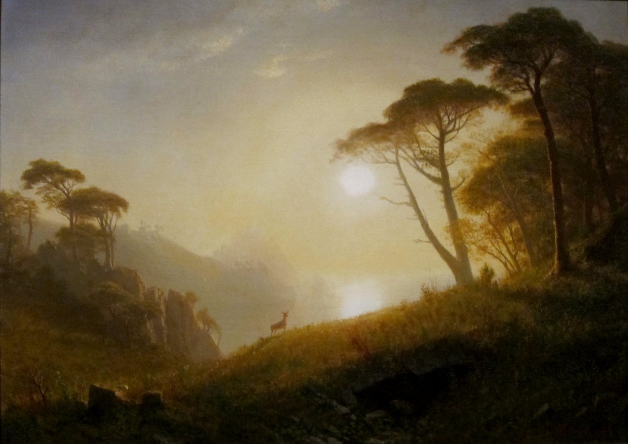 Landschappen in Yosemite Valley door Albert Bierstadt
