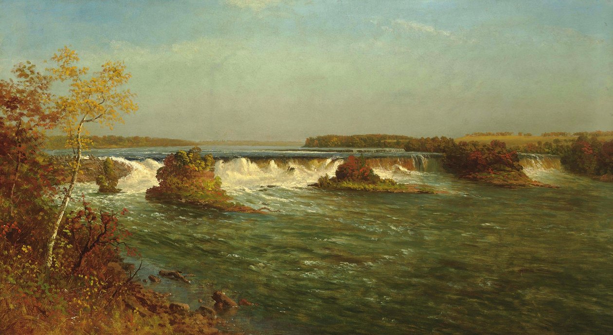 De watervallen van Sint Antonius door Albert Bierstadt