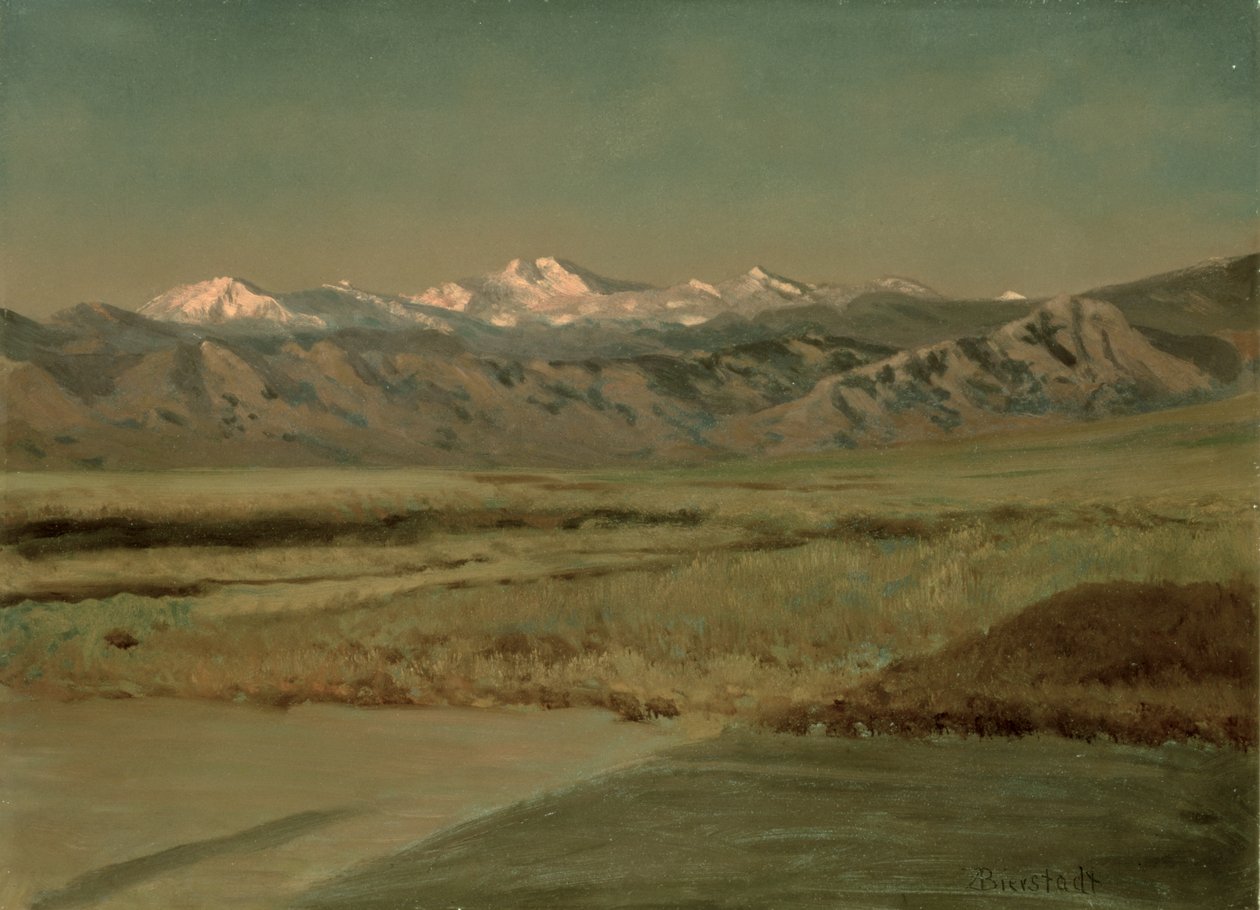 De Grand Tetons, Wyoming door Albert Bierstadt