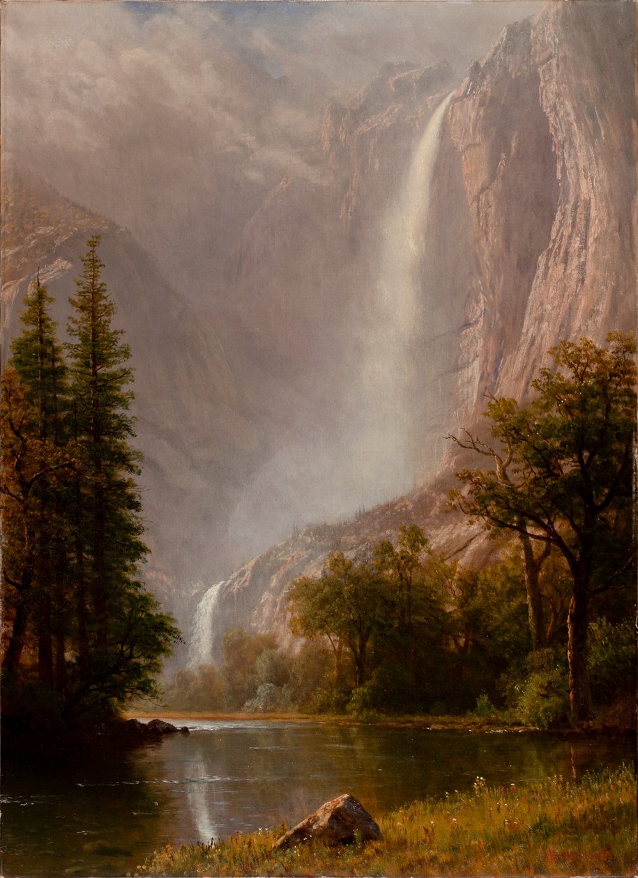 Yosemite Falls, ca. 1865-70 door Albert Bierstadt