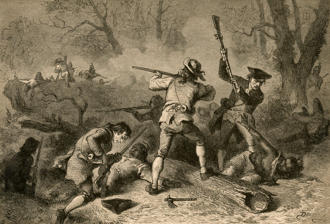 Conflict met de Indianen aan de zuidwestelijke grenzen, 1877 door Albert Bobbett