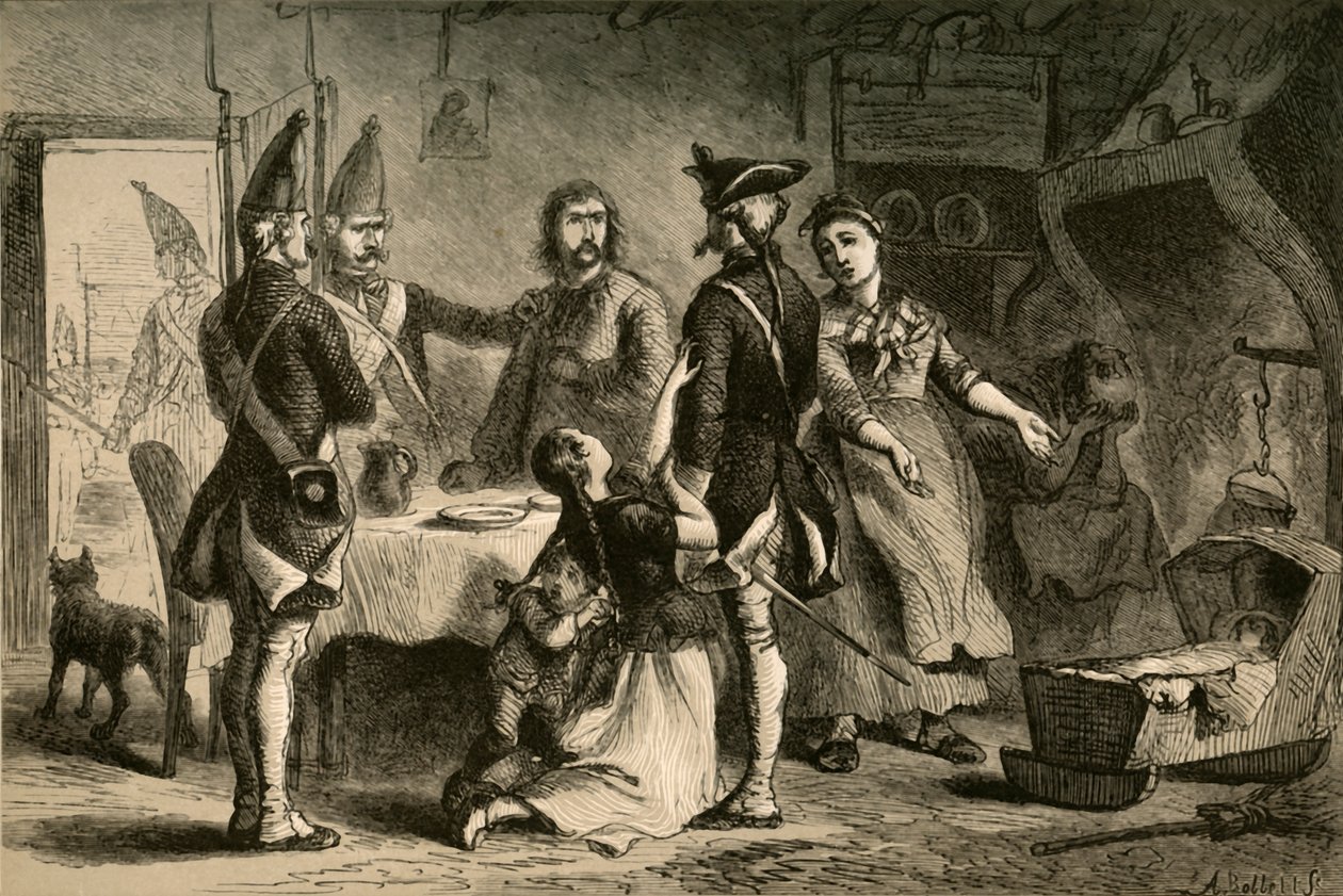 Dienstplicht van Duitse Soldaten voor Dienst in Amerika, 1877 door Albert Bobbett