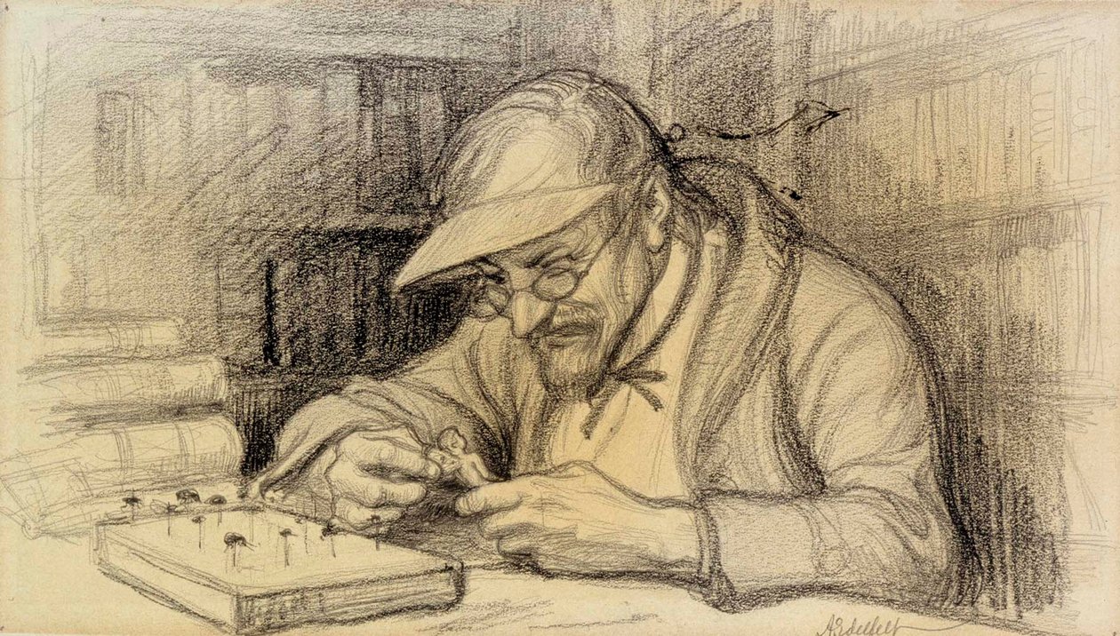 Illustratie van het kleine genie door Albert Edelfelt