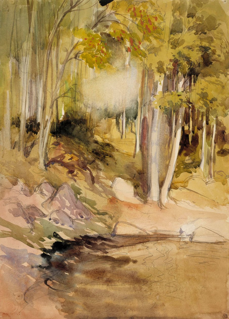 In het bos door Albert Edelfelt
