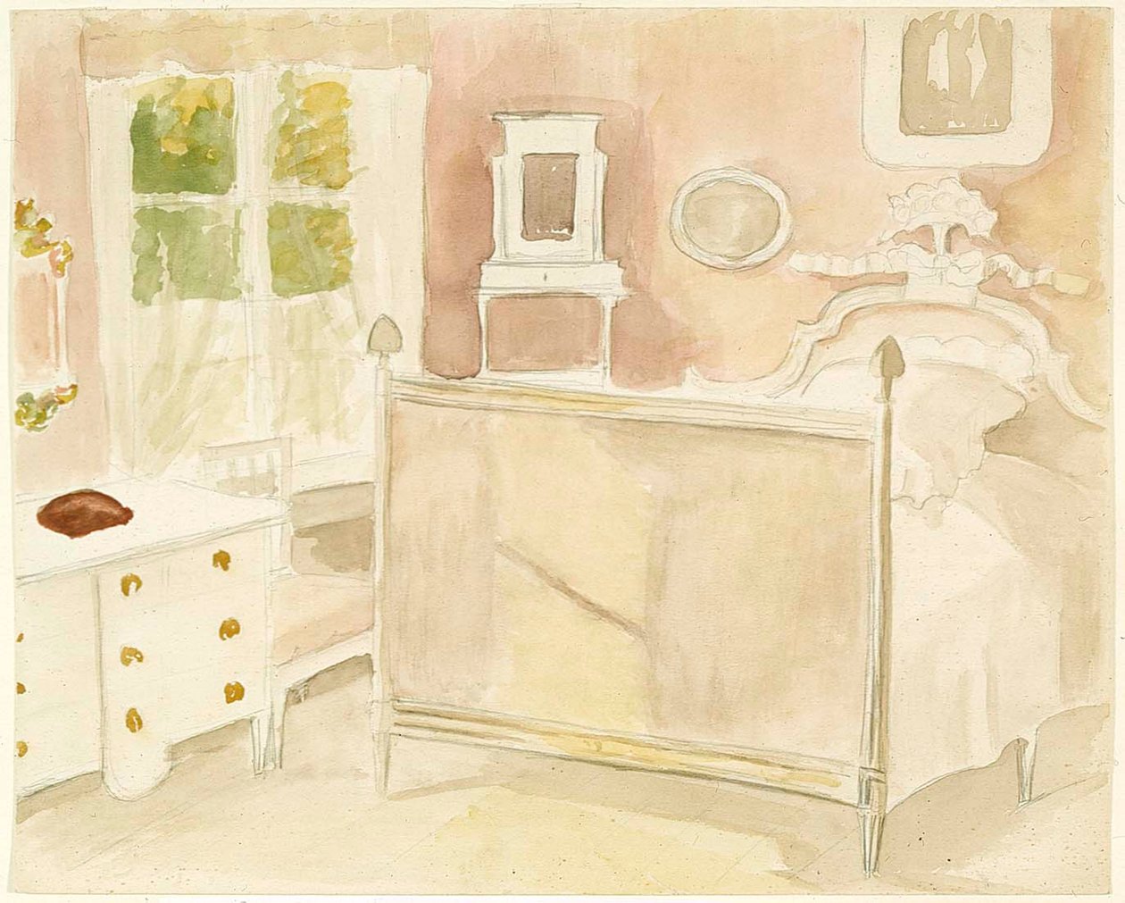 Interieur van Villa Haikko door Albert Edelfelt