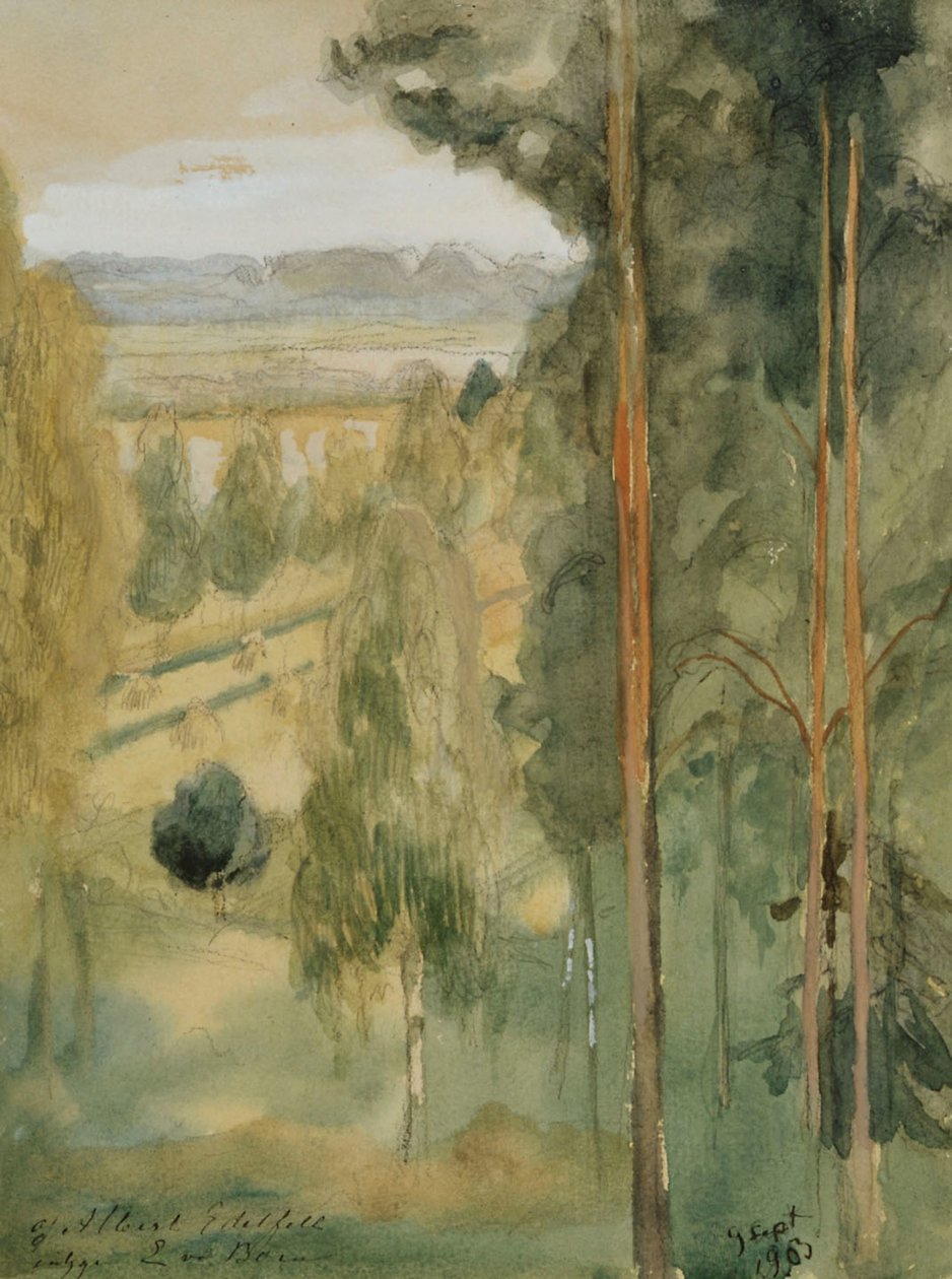 Landschap door Albert Edelfelt