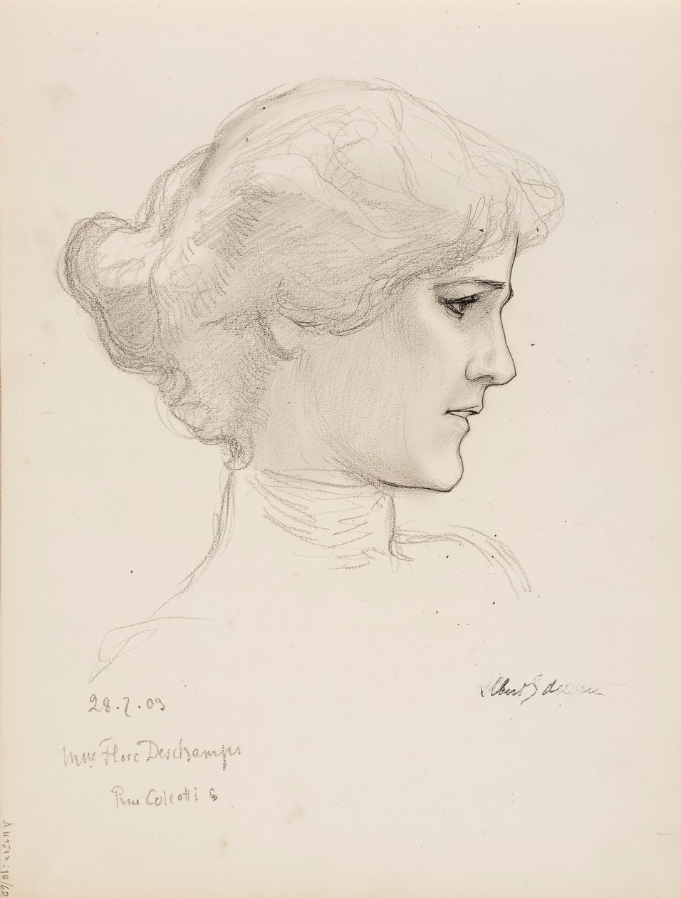 Mevrouw Flore Deschamps door Albert Edelfelt