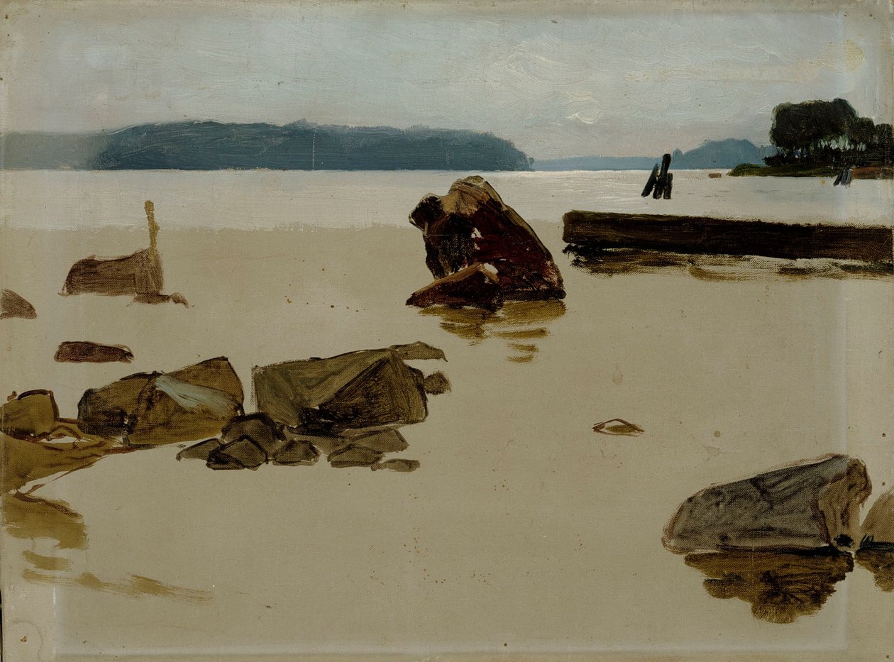 Open zee bij Haikko, studie voor ‘Jongens die aan de kust spelen’ door Albert Edelfelt