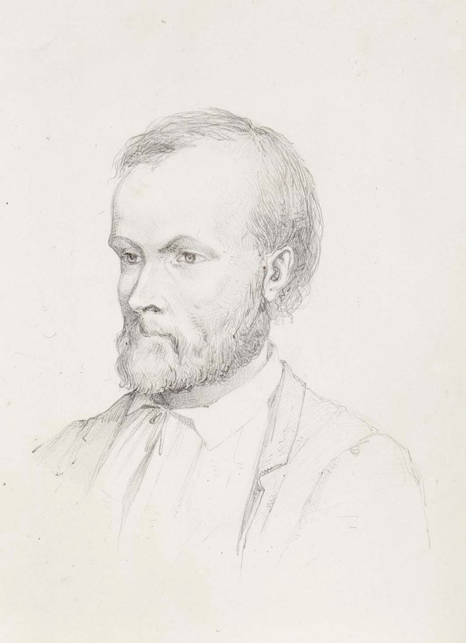 Portret van Aleksis Kivi door Albert Edelfelt