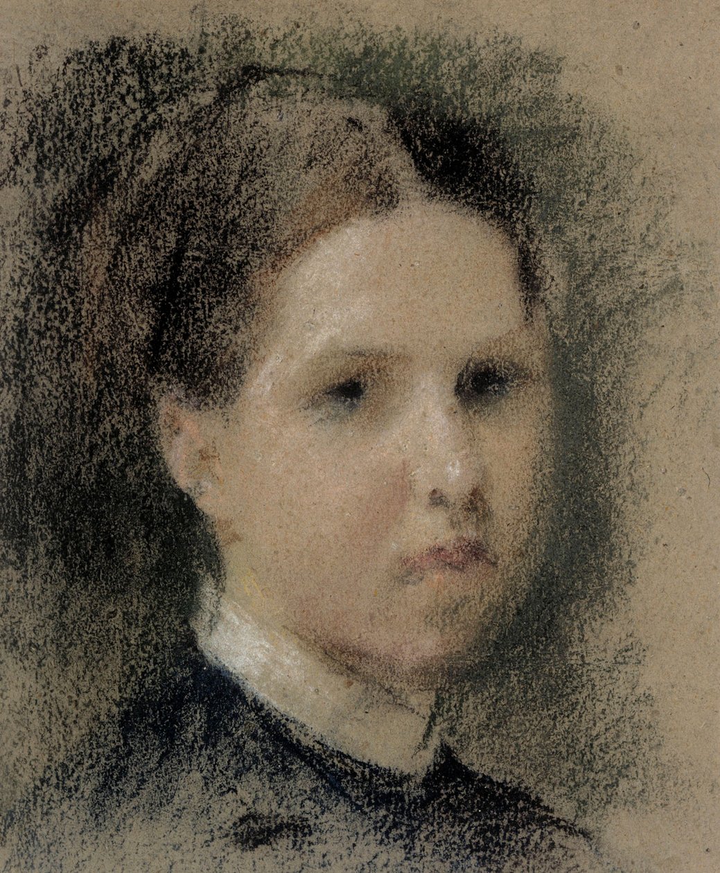 Portret van Annie Edelfelt door Albert Edelfelt