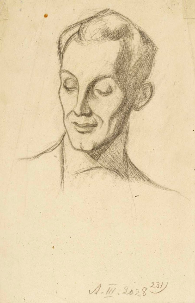 Portret van Bruno Aspelin door Albert Edelfelt