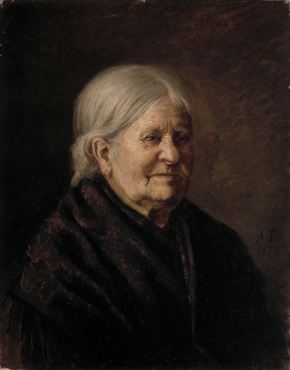 Portret van Fredrika Snygg (Tajta) door Albert Edelfelt