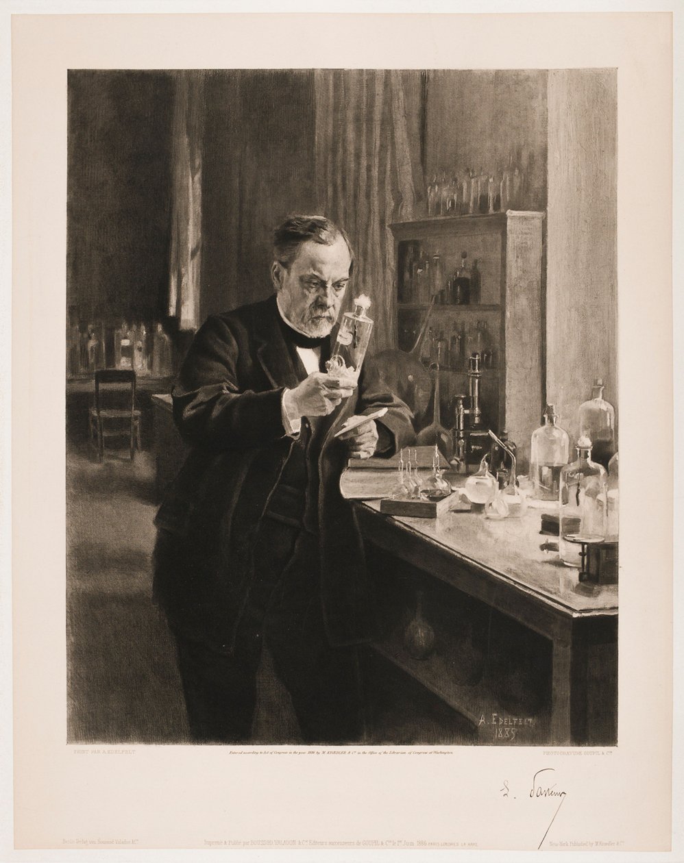 Portret van Louis Pasteur door Albert Edelfelt