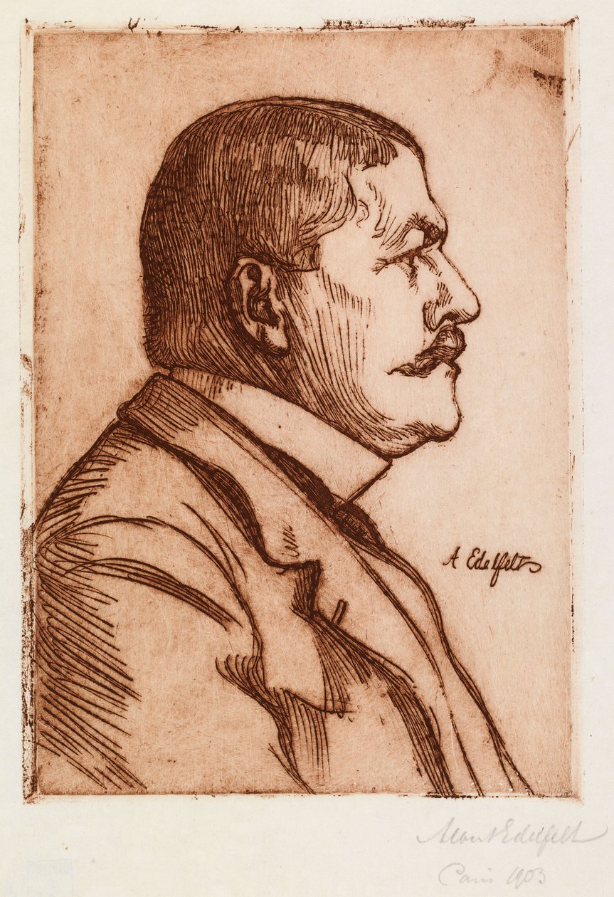 Portret van minister Jean-Baptiste Pasteur door Albert Edelfelt