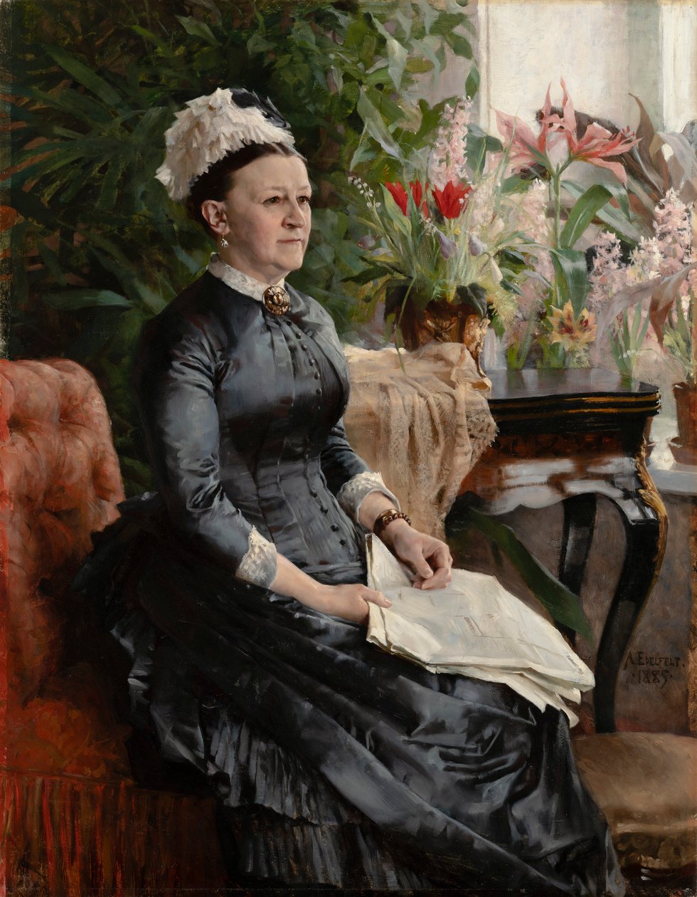 Portret van mevrouw Anna Sinebrychoff door Albert Edelfelt