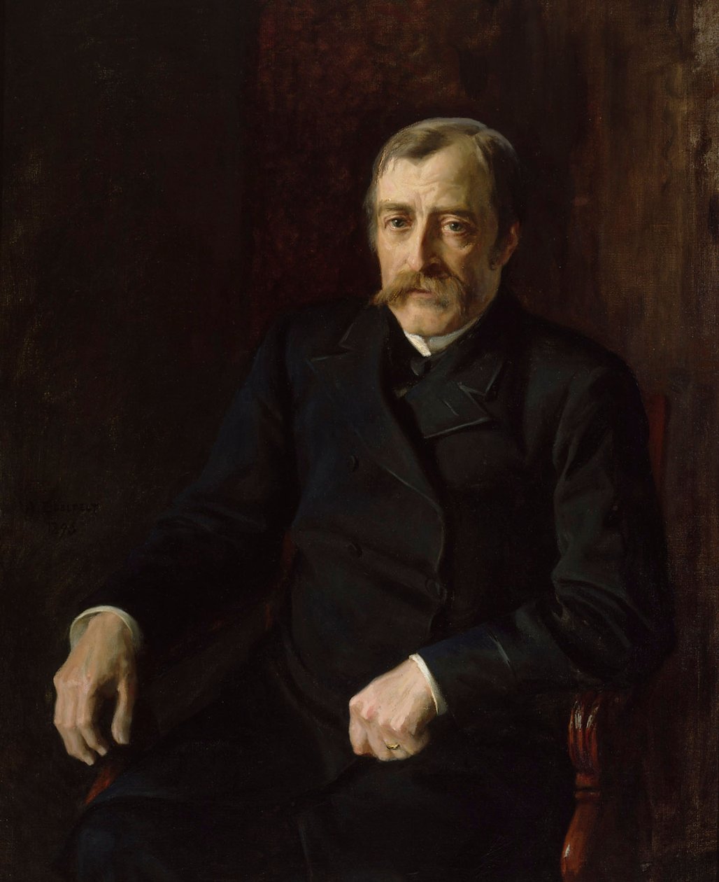 Portret van professor Carl Gustaf Estlander door Albert Edelfelt