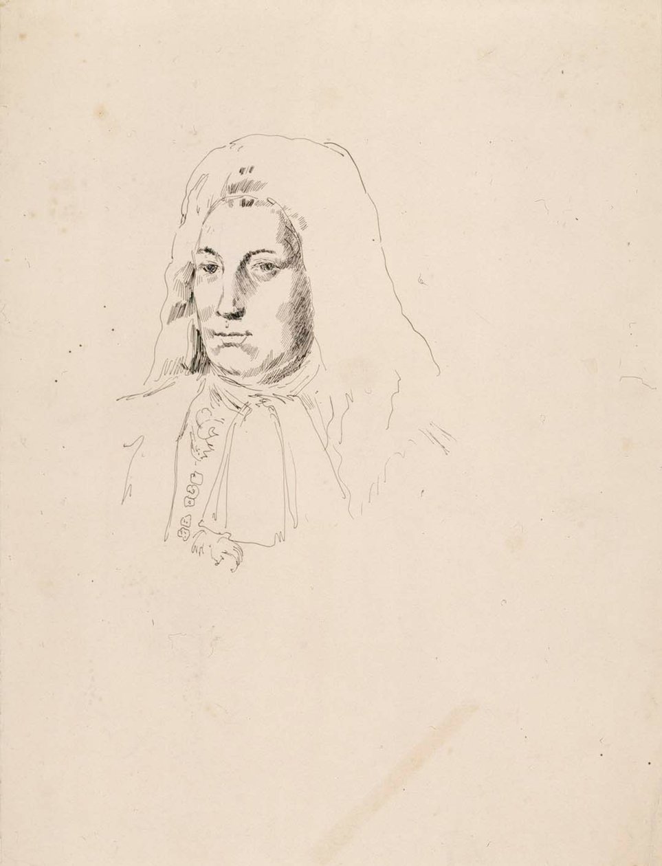 Portret van een man door Albert Edelfelt