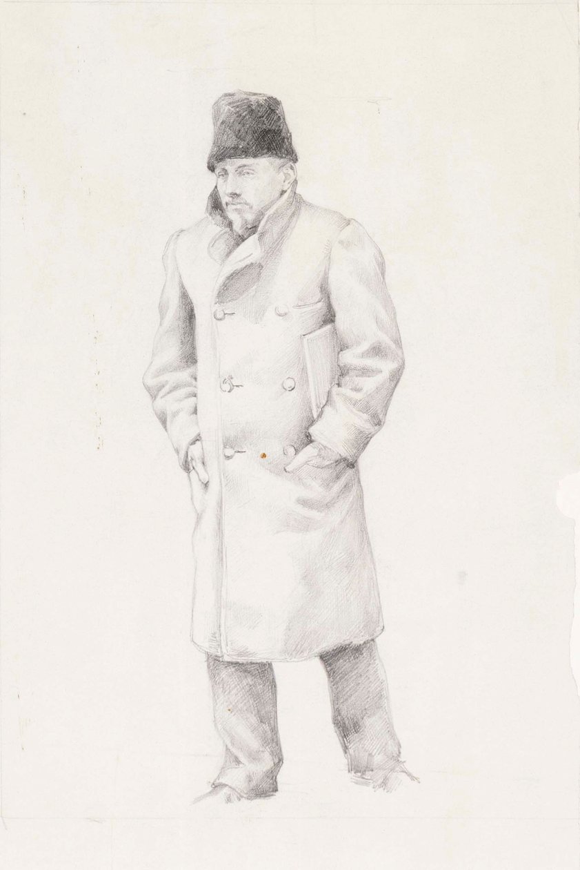 Portret van een man door Albert Edelfelt